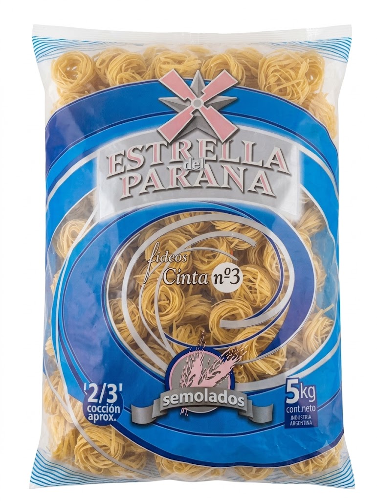 fideo cinta por bolsa de 5kg 