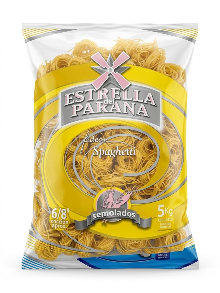  fideo spaghetti por bolsa 5kg