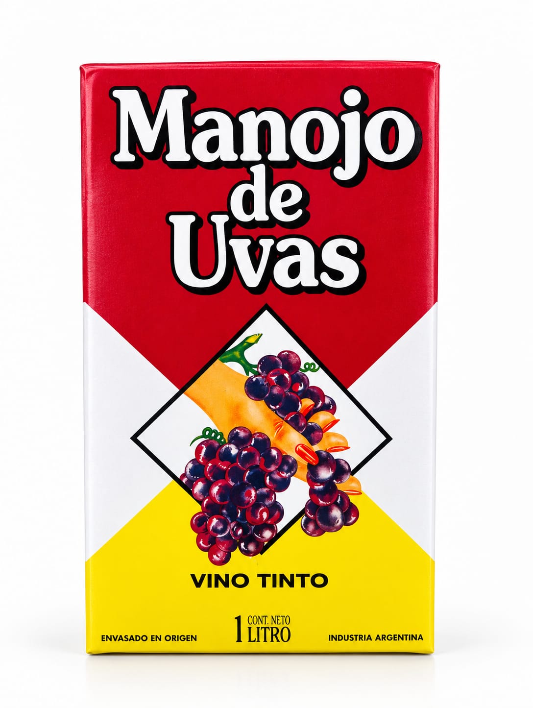 pack vino manojo de uvas tinto